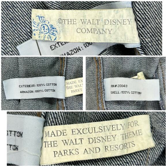 Disney World Denim Jacket Womens Large 50th Anniv Rhinestone Mickey Mouse Back - Picture 5 of 16
